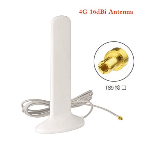 3G 4G LTE Antenne TS9 CRC9 Stecker 16dBi mit 2m Verlängerung Kabel 3G