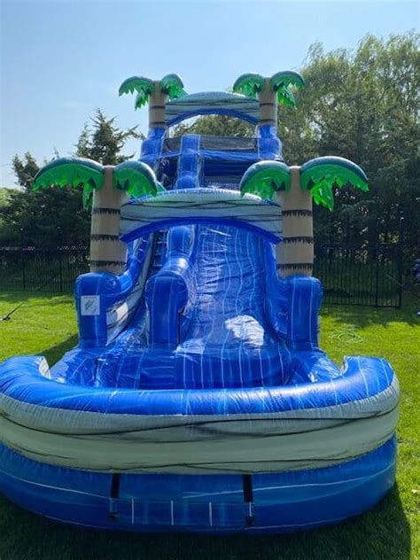 20ft Tropical Water Slide With Pool