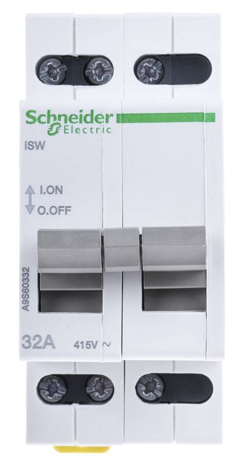 A9s60332 Schneider Electric Schneider Electric 3p Pole Isolator Switch 32a Maximum Current