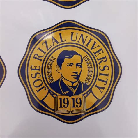 JOSE RIZAL UNIVERSITY LOGO STICKER CARSTICKER WATERPROOF LAMINATED ...