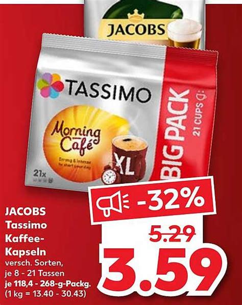 Jacobs Tassimo Kaffee Kapseln Angebot Bei Kaufland