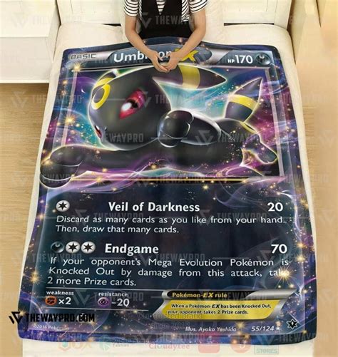 HOT Pokemon Umbreon EX Fleece Blanket Express Your Unique Style With BoxBoxShirt