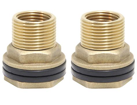 Buy Tank Bulkhead Fitting Pack Female Male Brass With