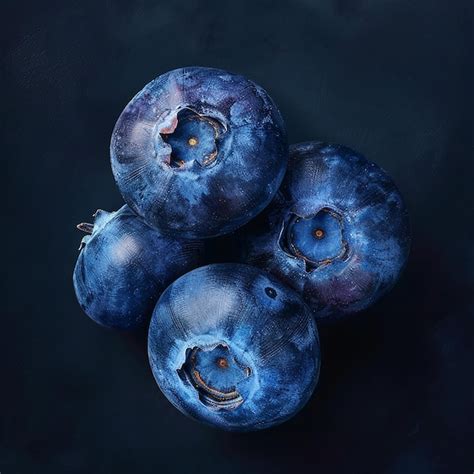 Premium Photo CloseUp Dark Blue Ripe Blueberry