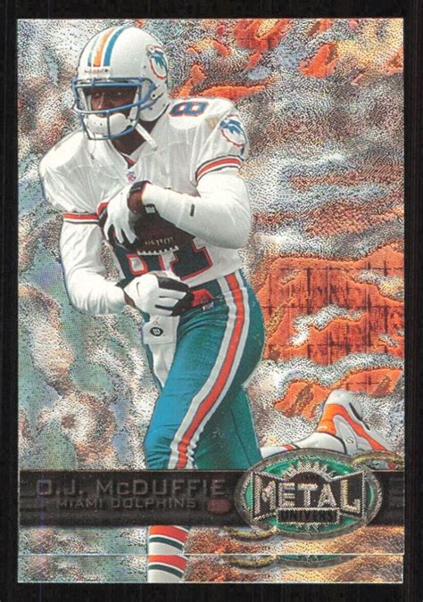 1997 Metal Universe O J MCDUFFIE Card 48 MIAMI DOLPHINS Football EBay