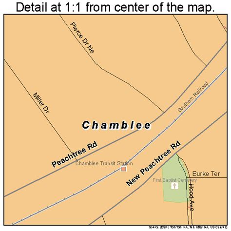 Chamblee Georgia Street Map 1315172