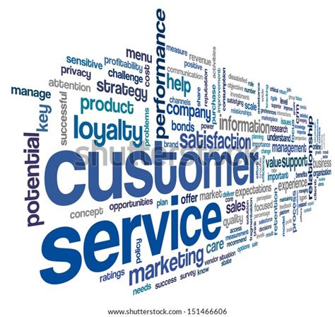 Customer Service Concept Word Tag Cloud Stock Illustration 151466606