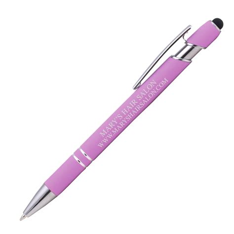 Custom Tropical Engraved Soft Touch Alpha Stylus Pen National Pen