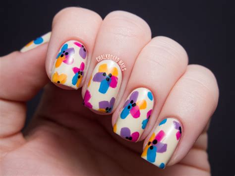 My Bright Easter Floral | Chalkboard Nails | Phoenix, Arizona Nail Artist