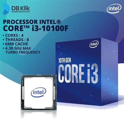 Jual Processor Intel Core I3 10100F Box LGA1200 Proc Intel Core I3