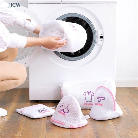 JJCW Fine Mesh Embroidered Bra Lingerie Dirty Clothes Laundry Bags Washing Machine Washable