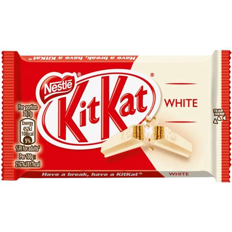 Kit Kat White Chocolate 41 5g 4 Pack Maple Mart