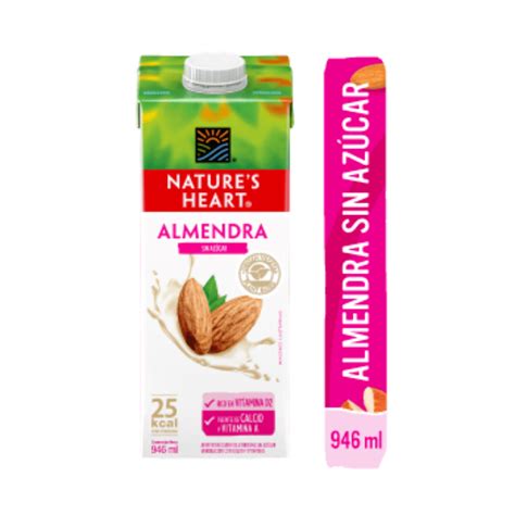 Natures Heart Bebida De Almendra Sin Azúcar Caja 946ml