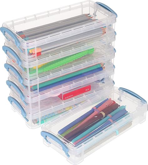 Amazon BTSKY Set Of 6 Large Capacity Pencil Box Office Supplies