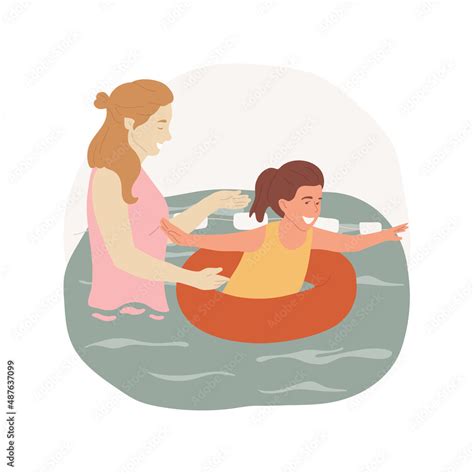 Aquatic safety isolated cartoon vector illustration Middle school ...