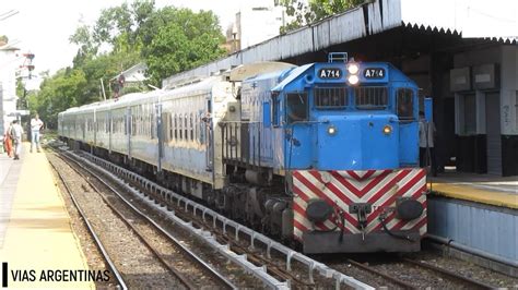 EMD G22 A714 Con El Rosarino Tren N277 Por Villa Ballester 02 02