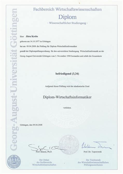 Diplom Wirtschaftsinformatik