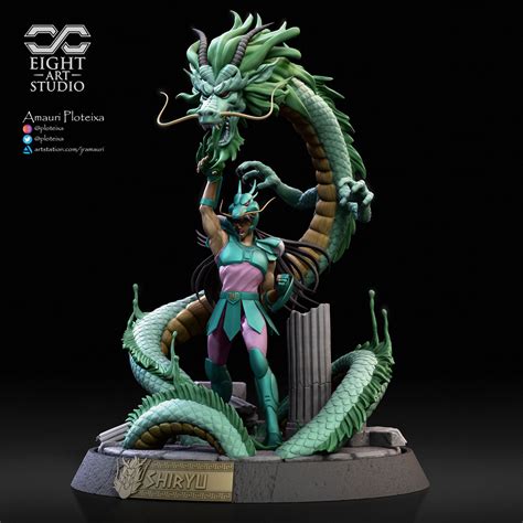 Saint Seiya Dragon Shiryu Statue - Anime Figure