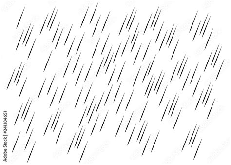 Rain Transparent Background Water Drops Rainfall Vector Pattern Stock