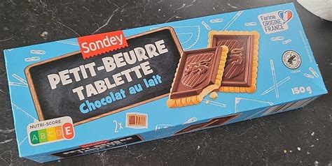 Petit Beurre Tablette Chocolat Au Lait Sondey G