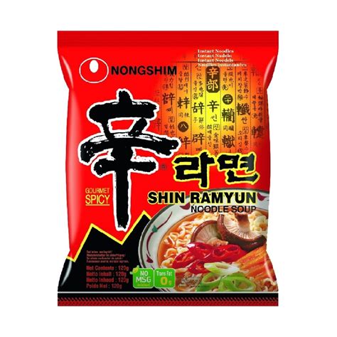 Nongshim shin ramyun instant noodle soup 120gr