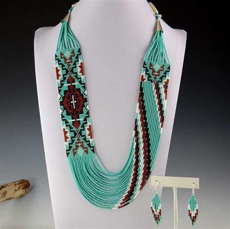 Rena Charles Navajo Beaded Necklace Hoel S Indian Shop Beaded