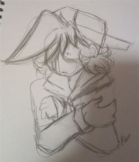 Two People Hugging Sketch