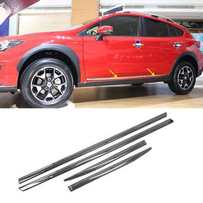 Chrome Body Side Door Molding Line Cover Trim Fits Subaru Crosstrek XV