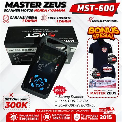 Jual Scanner Motor Injeksi HONDA MASTER MST 600 Scan Tool ZEUS Alat