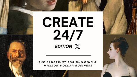 Create 24 7 Edition X The Blueprint For Building A Million Dollar