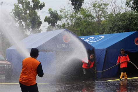 Siaga Bencana Bpbd Tanbu Gelar Gladi Peralatan Penanganan Bencana