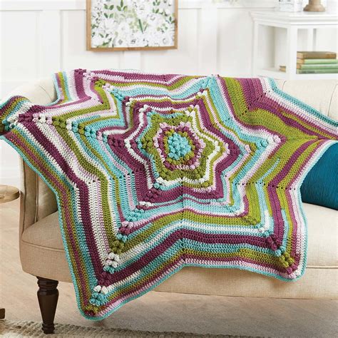 Herrschners Ravishing Round Ripple Crochet Afghan Kit Michaels