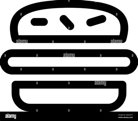 Hamburger Beefburger Restaurant Stock Vector Images Alamy