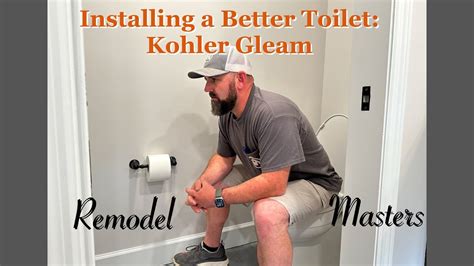 🚽installing The Kohler Gleam Enclosed Trap Toilet🧻 Youtube