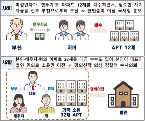 법인 명의신탁·미성년자 편법증여공시가 1억 이하 아파트 위법의심거래 570건 적발 네이트 뉴스