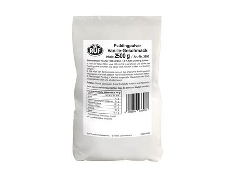 RUF PP Vanille 2 5kg Beutel Pudding Backfun