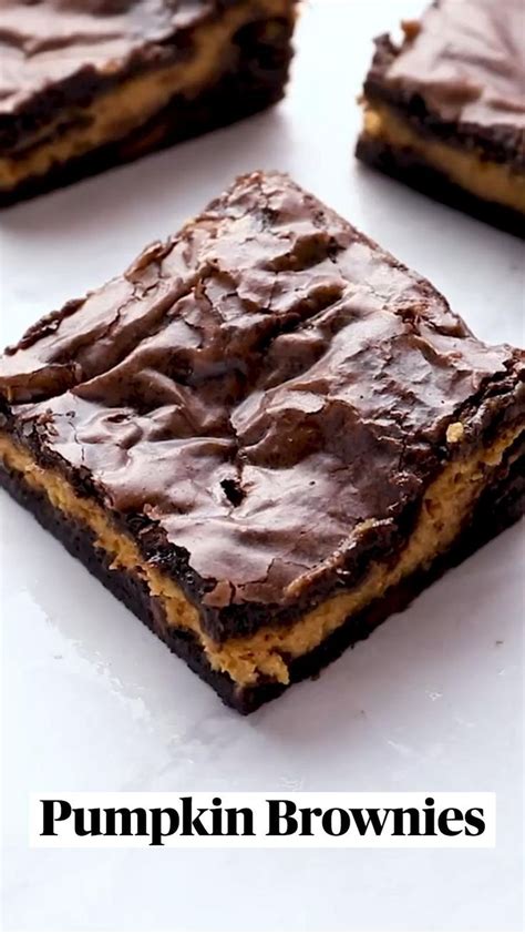 The Best Easy Pumpkin Brownies Fall Dessert Recipe The Cookie