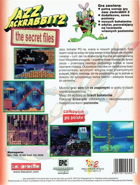 Jazz Jackrabbit 2 The Secret Files Cover Or Packaging Material MobyGames