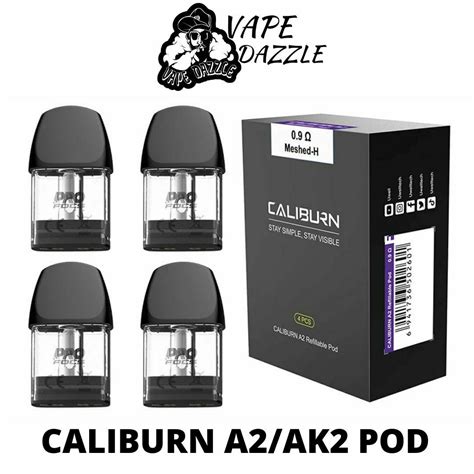 Uwell Caliburn A2 AND A2S Pod 4 Pcs Vapedazzle AE