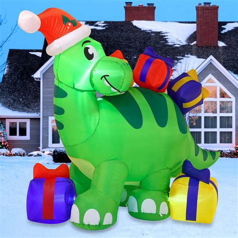 10 Ft Long Christmas Inflatable Decorations Huge Inflatable Dinosaur