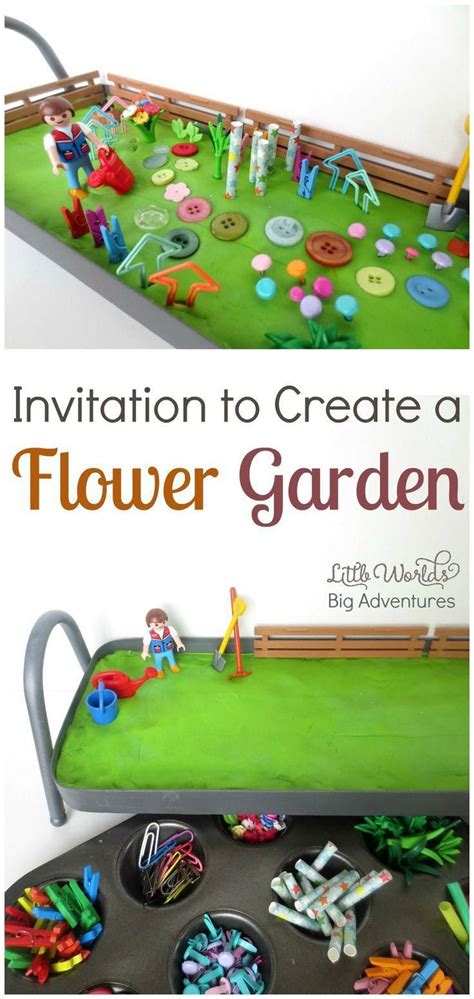 Invitation To Create A Play Dough Flower Garden A Fun Spring Activity