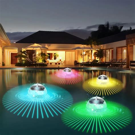 Lampe Led Solaire Flottante Pour Piscine Tanche Conforme La Norme Ip