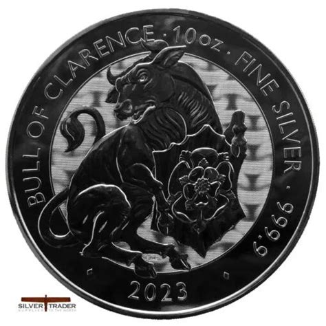 Tudor Beasts Black Bull Of Clarence Oz Silver Bullion Coin