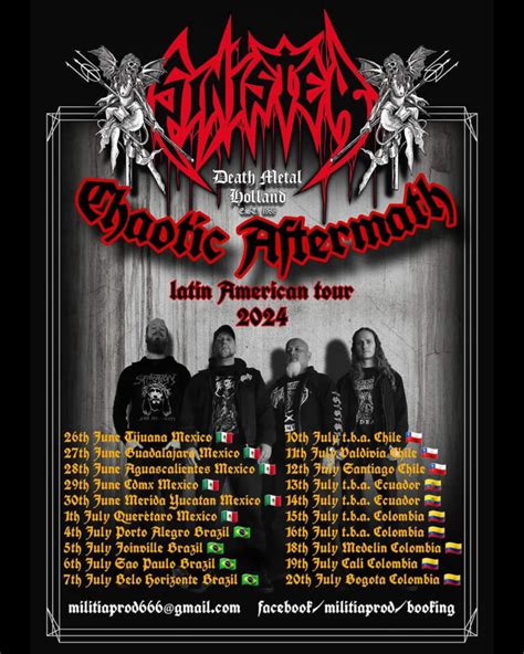 Sinister Chaotic Aftermath Gira Por M Xico Y Latinoam Rica