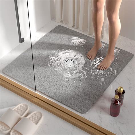 Amazon.com: NiHome Non-Slip Shower Mat, 27"x27" Square Shower Mat