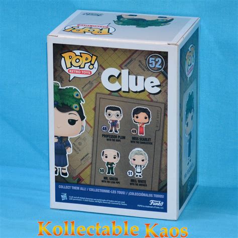 Clue Mrs Peacock With Knife Pop Vinyl Figure Rs 52