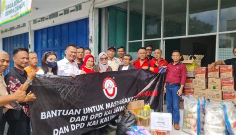 Dpd Kai Jabar Dan Kalteng Serahkan Bantuan Untuk Korban Gempa Cianjur