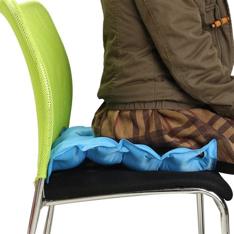 Jeteven Air Self Inflatable Waffle Pvc Seat Cushion Pad Hemorrhoid