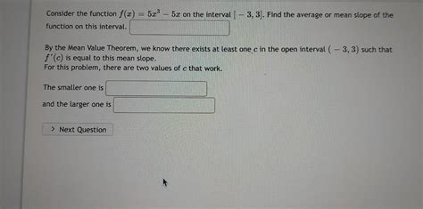 Solved Consider The Function F X 5x3−5x On The Interval