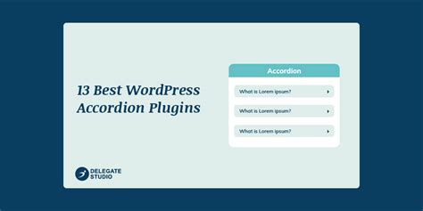 Best Wordpress Accordion Plugins For Delegate Studio